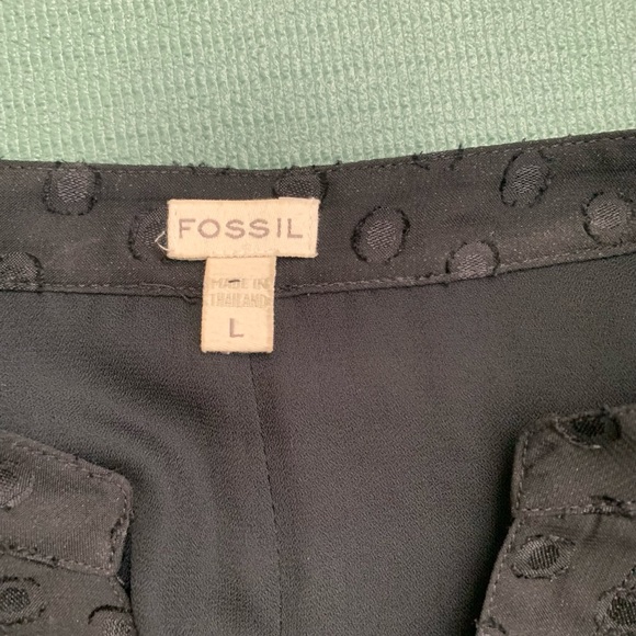 Black Fossil Polka dot dress - Picture 3 of 3